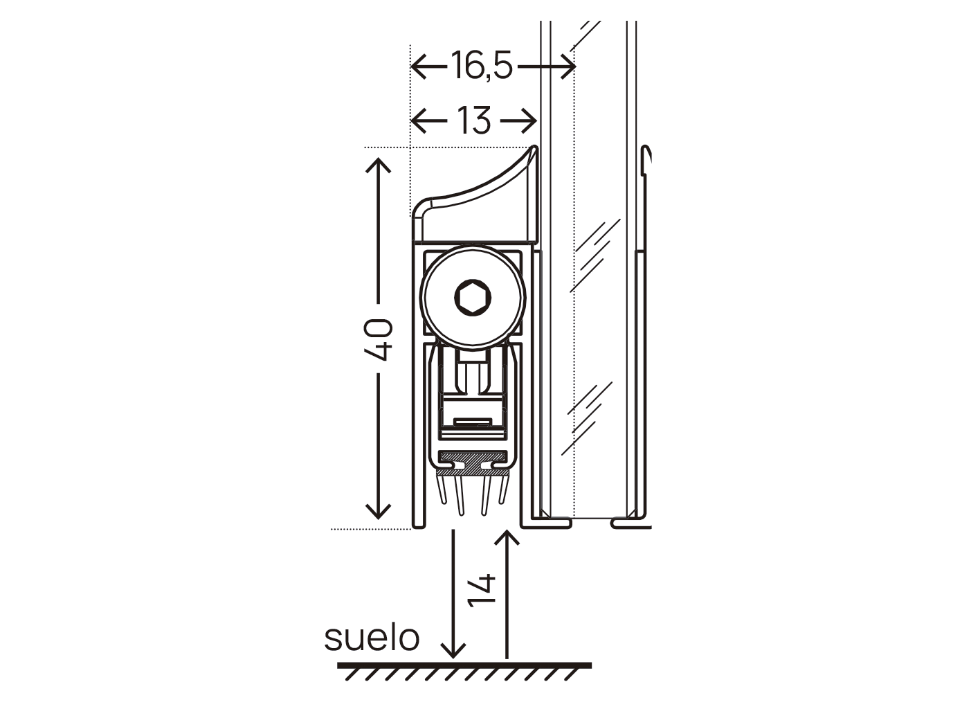 Technical drawings GLASS STANDARD