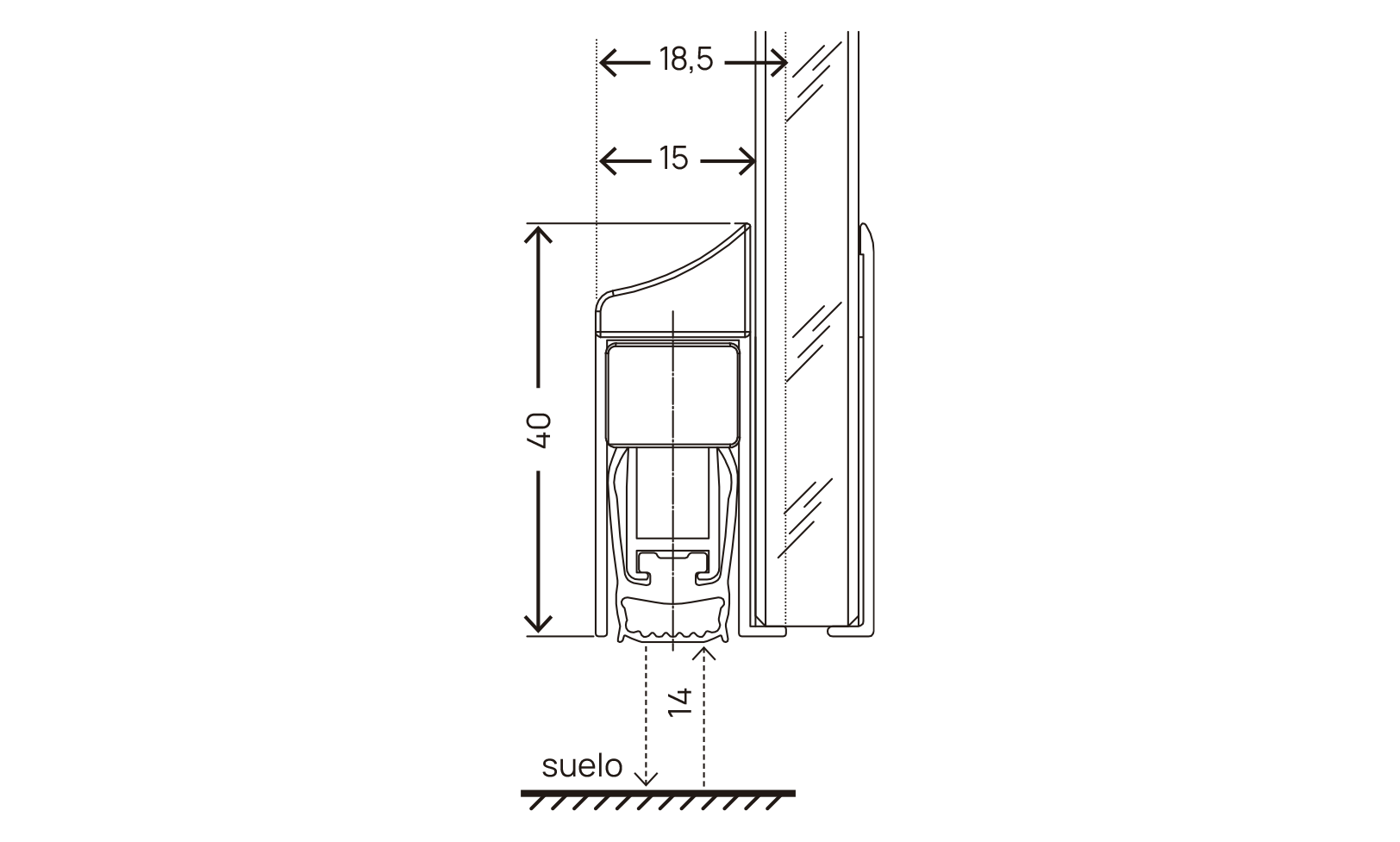 Technical drawings GLASS ACOUSTIC CHRONO